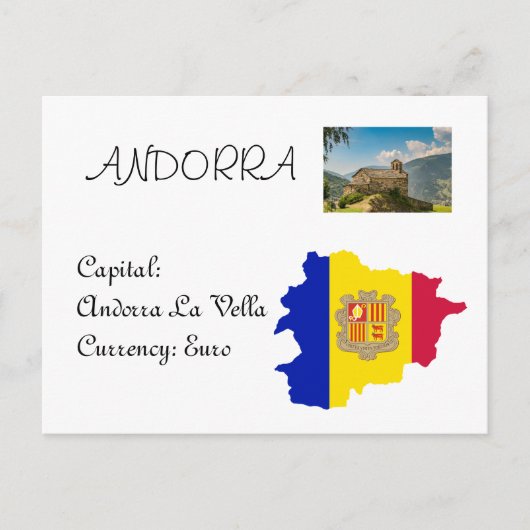 Andorra Postkarte (Vorderseite)