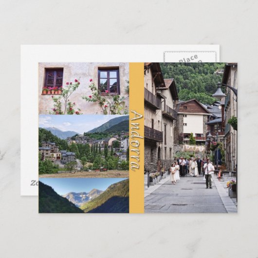 Andorra Postkarte (Vorne/Hinten)