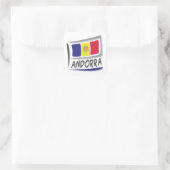 Andorra Pride X Flag Quadratischer Aufkleber (Tasche)