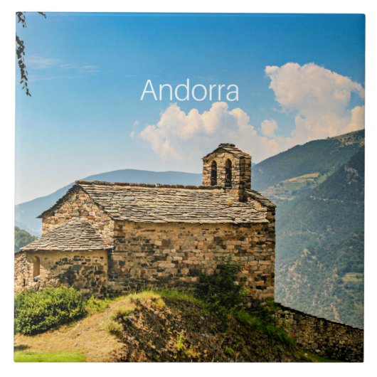 Andorra, Pyrenäen Fliese (Vorderseite)