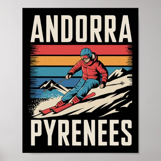 Andorra Pyrenäen Skiort Poster (Vorne)