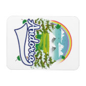 Andorra-Retrologo Magnet (Horizontal)