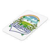 Andorra-Retrologo Magnet (Linke Seite)