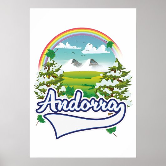 Andorra-Retrologo Poster (Vorne)