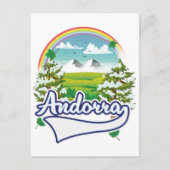 Andorra-Retrologo Postkarte (Vorderseite)