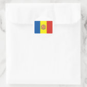 Andorra Runder Aufkleber (Tasche)