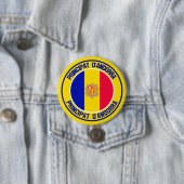 Andorra-Rundes Emblem Button (Beispiel)