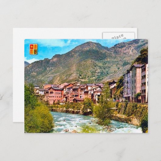 ANDORRA Saint Julia de Loria Postkarte (Vorne/Hinten)
