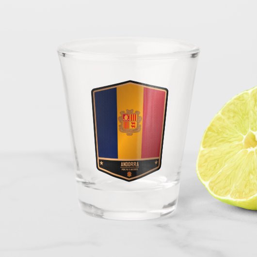 Andorra Schnapsglas (Vorderseite)