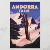 Andorra Skipposter. Briefpapier (Vorderseite)