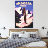 Andorra Skipposter. Leinwanddruck (Insitu (Schlafzimmer))