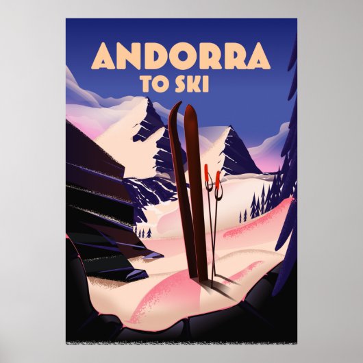 Andorra Skipposter. Poster (Vorne)