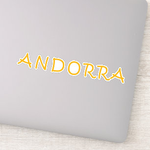 Andorra-Textentwurf Aufkleber