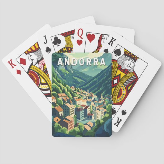Andorra Travel Art Vintag Spielkarten (Rückseite)