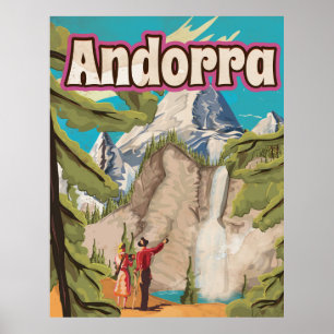 Andorra Vintage Travel Poster
