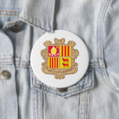 Andorra-Wappen Button (Beispiel)