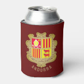 Andorra Wappen Dosenkühler (Kanne Vorderseite)