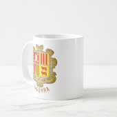 Andorra Wappen Kaffeetasse (Vorderseite Links)