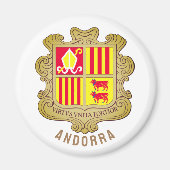 Andorra Wappen Magnet (Vorne)