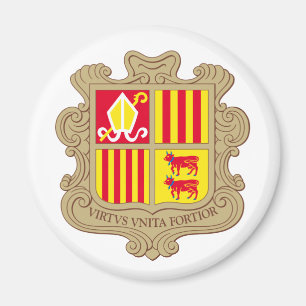 Andorra-Wappen Magneten Magnet