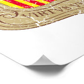 Andorra-Wappen Poster (Ecke)