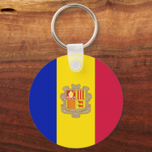 Andorran Fahne & Andorra Urlaub, Reisen / Sport Schlüsselanhänger