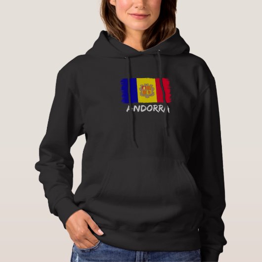 Andorran Flag Andorra Hoodie (Vorderseite)