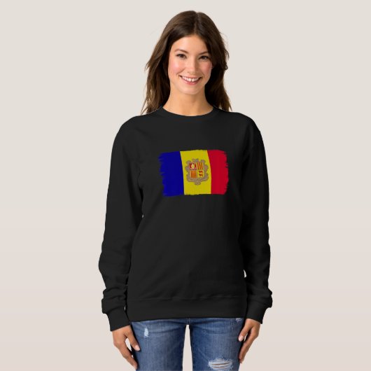 Andorran Flag Andorra Sweatshirt (Vorne ganz)