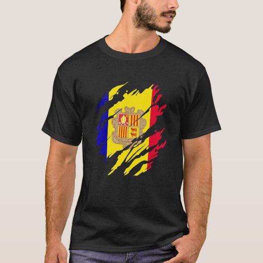 Andorran Flag Andorra T-Shirt (Vorderseite)