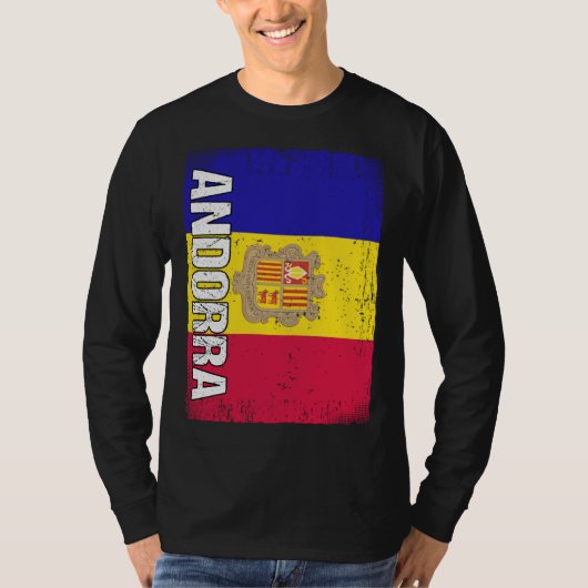 Andorran Flag Andorra T-Shirt (Vorderseite)