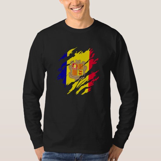 Andorran Flag Andorra T-Shirt (Vorderseite)