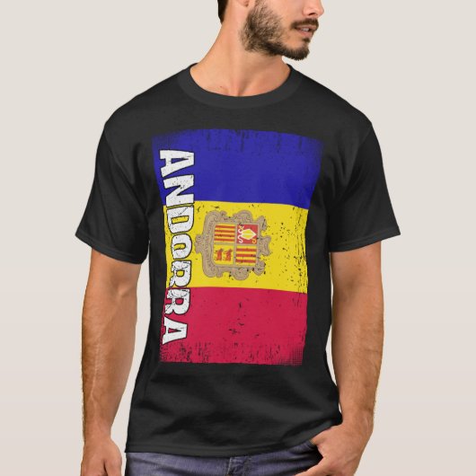 Andorran Flag Andorra T-Shirt (Vorderseite)