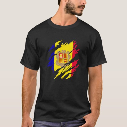 Andorran Flag Andorra T-Shirt (Vorderseite)