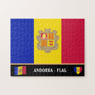 Andorran Flag & Andorran country / Andorra Puzzle