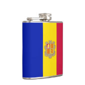 Andorran Flag & travel Andorra /Sportfans Flachmann (Rechts)