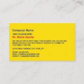 Andorran-Flagge, Flagge von Andorra Visitenkarte (Rückseite)