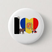 Andorran pride - For real Andorrans! Button (Vorderseite)