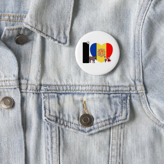 Andorran pride - For real Andorrans! Button (Beispiel)