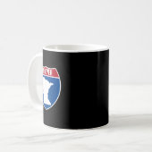 Andover Minnesota Karte Highway Interstate Schild Kaffeetasse (Vorderseite Links)