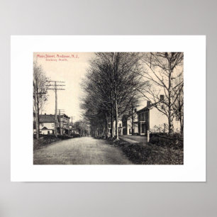 Andover NJ, New Jersey, Main St, Vintage-Stil Poster