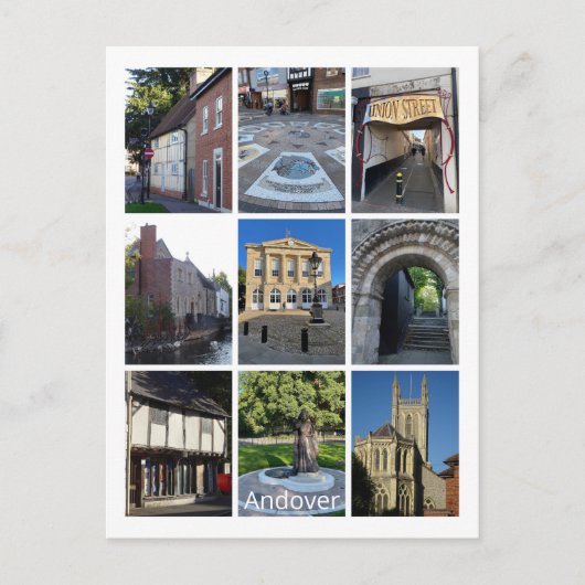 Andover Postkarte (Vorderseite)