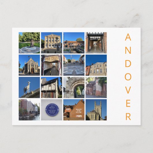 Andover Postkarte (Vorderseite)