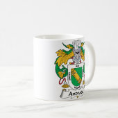 Andrade Familienwappen Kaffeetasse (VorderseiteRechts)