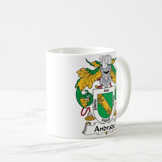 Andrade Familienwappen Kaffeetasse (VorderseiteRechts)