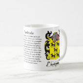 Andrade, Ursprung, Bedeutung und das Wappen Kaffeetasse (VorderseiteRechts)
