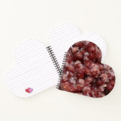 Andradite Garnet Crystal Notebook Herz Valentine Notizblock (Innenseite)