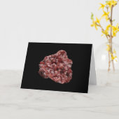 Andradite Garnet und Calcite Cluster Add Text Karte (Gelbe Blume)