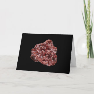 Andradite Garnet und Calcite Cluster Add Text Karte
