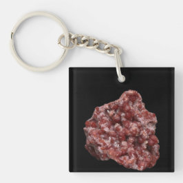 Andradite Garnet und Calcite-Cluster Schlüsselanhänger