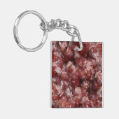 Andradite Garnet und Calcite-Cluster Schlüsselanhänger (Vorderseite links)